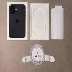 iPhone16 ブラック　付属品＆箱