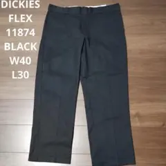 古着 DICKIES FLEX 11874 ブラック ディッキーズ ワークパンツ