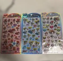 【正規品】うるちゅるポップシールパワーパフガールズ 3枚セット
