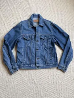 USA製ロング丈赤タグLevi's デニムジャケット サイズ44L インディゴ