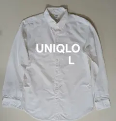 UNIQLO 白 スリムフィットシャツ L