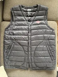 DANTON ダウンベスト ブラック 38 ダウン フェザー