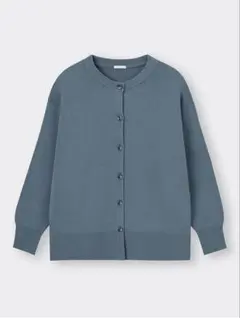 GU オーバーサイズクルーネックカーディガン