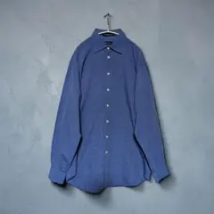 NAUTICA　ストライプシャツ　ブルー　16 34/35　古着のサムネイル