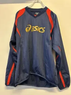 asics アシックス ピステ 長袖 ネイビー レッドのサムネイル