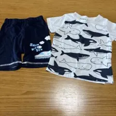90センチ　半袖Tシャツ ハーフパンツ 西松屋のサムネイル