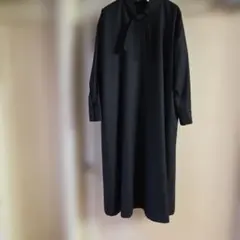 【コンジェペイエ】ボウタイ黒セレモニーワンピース