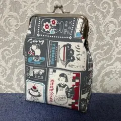 がま口タバコケース レトロ看板 ハンドメイド