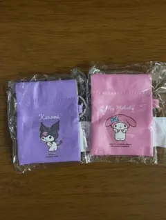 サンリオキャラクターズ バネ口ミニポーチキーチェーン マイメロ＆クロミ