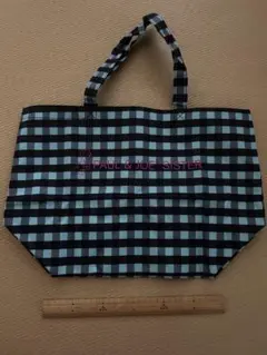 PAUL & JOE SISTER チェック柄トートバッグ　ねこ