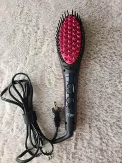 Simply Straight ブラシヘアアイロン 黒/ピンク