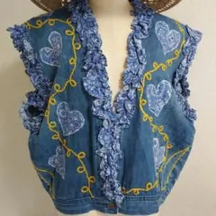 ☆希少☆vintage 70年代 ヴィンテージUSAデニムリメイクベスト
