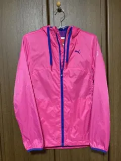 Puma フード付きウィンドブレーカー ピンク
