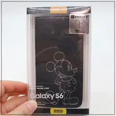 Galaxy S6｜スマホケース｜手帳型｜ディズニー・ミッキー｜ブラックのサムネイル