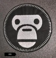 205 サル 約7.5*7.5cm 刺繍 アイロンワッペン パッチ 飾り 手芸用