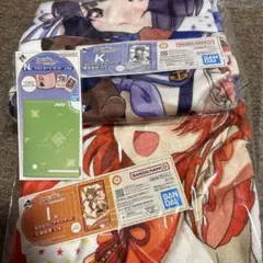 一番くじ　学園アイドルマスター I賞 描き下ろしブランケット　花海佑芽　秦谷美鈴