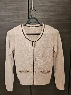 PATTERN 薄いピンク カーディガン