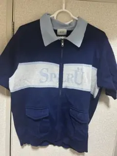 Bless U X Splr Zip Knit Polo かつきくん着用 - メルカリ