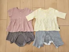 ベルメゾン・ロンパース2枚セット・60cm