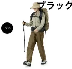 3FUL レインパンツ ブラック UL ウルトラライト　登山　ハイキング　梅雨