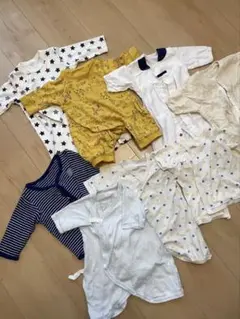ベビー肌着、ロンパース8点セット 男の子