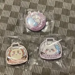 ちいかわ　くら寿司　モモンガ缶バッジ　くりまんじゅう　マグネット 3個セット
