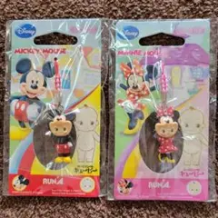 レア❣️キュージョン　ディズニー キューピーコラボ　ストラップ　根付け　4種セット Yahoo!オークション -「キュージョン disney」の落札相場・落札価格