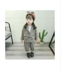 チェック柄 セレモニースーツ 80