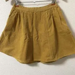 コーデュロイ スカート マスタードイエロー a.g.plus エージープラス