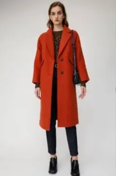 MOUSSY マウジー ロングコート　チェスターコート　オレンジ　 コート