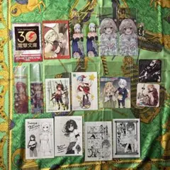 イラストカード クリアしおり など 計15種17枚 漫画 ラノベ などの 特典
