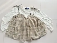 チェック柄チュニック 120サイズ