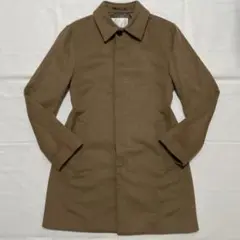 極美品✨️EDIFICE ステンカラーコート キャメル 比翼 ウール 44サイズ