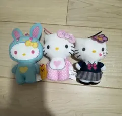 ハローキティ 制服風ぬいぐるみ ストラップ付き