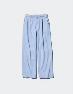 ドレープデニムタックパンツ　ユニクロ