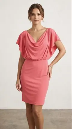 Jessica Simpson パラダイスピンク ドレープワンピ 4