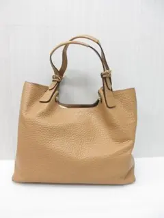 ペレボルサ レザー トートバッグ キャメルブラウン ●⑱a
