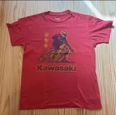 Kawasaki モトクロス プリント Tシャツ レッドのサムネイル