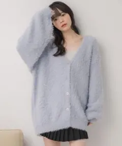 BIGシャギーカーディガン