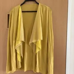 LANVIN イエローカーディガン　日本製のサムネイル