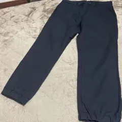 B 黒　UNIQLO 美品　ストレッチパンツ　L ワイド　テーパード