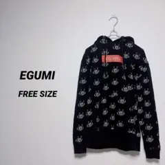 【完売品】 EGUMI エグミ パーカー ブラック 猫柄 フリーサイズ 江口拓也