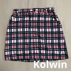 【美品】コルウィン Kolwin ゴルフスカート Mサイズ チェック　秋　防寒