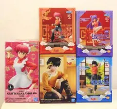 らんま1/2　シャンプー・らんま・良牙　フィギュア5体セット