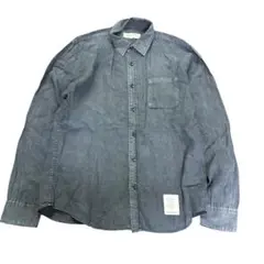00s VANQUISH リネン　長袖シャツ　フェード　古着　8BS1のサムネイル