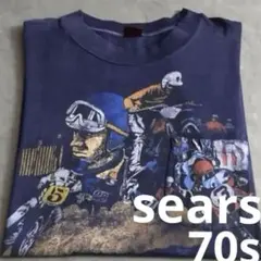 希少◎70s sears ポケT 両面プリント　シングル vintage