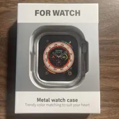 Apple Watch用メタルケース シルバー　46mm　保護フィルム無し
