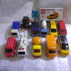 トミカ ミキサー車 フォークリフト ゴミ収集車 レッカー車等 12台セット