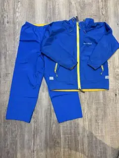 mont-bell レインスーツ(上下セット) 青　120cm