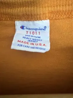 Champion T1011 オレンジ　Tシャツ チャンピオン　USA製